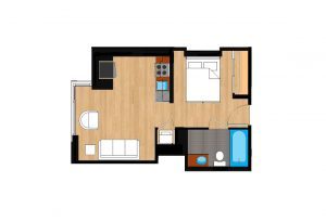 The-Drake-Unit-111-floor-plan-300x205