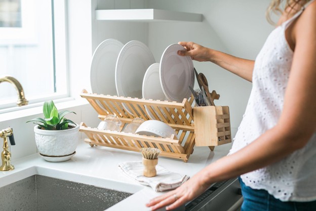 Dish Rack for a Kitchen