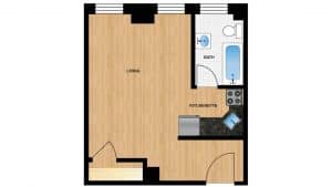 Windermere Harrowgate H106 - H806 Apartment Floor Plan
