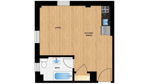 Windermere Harrowgate H107 - H807 Apartment Floor Plan
