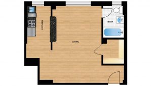 Windermere Harrowgate H105 - H805 Apartment Floor Plan