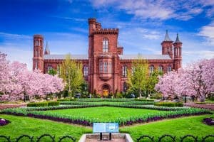 Smithsonian Building in Washington DC, USA.
