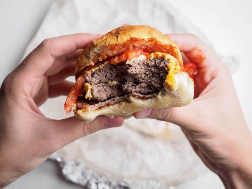 ToGo Burger From a Restaurant in Washington DC